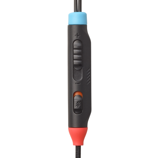 JBL Quantum 50N - Blue & Red - Wired in-ear gaming headset with volume slider and mic mute - Detailshot 3 image number null